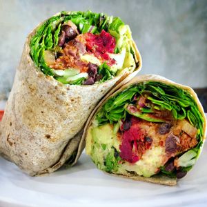 Vegan Mediterranean Avocado Wrap at Natural Selection in Arcadia