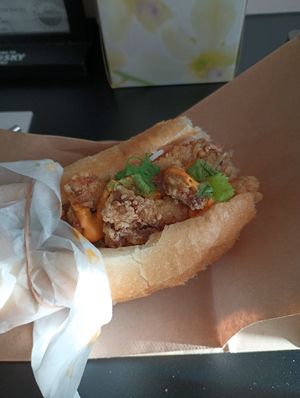 Fried shrooms bahn mi at Doi - Banh Mi + Baos in Vancouver