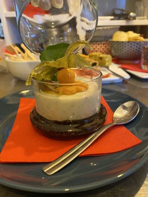 Bianco mangiare al basilico  at Valhalla in Finale Ligure