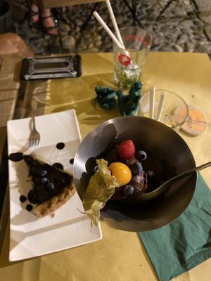 Chocolate mousse  at Valhalla in Finale Ligure