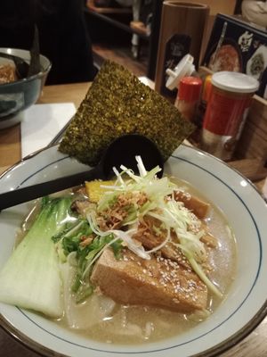 Vegan Tofu Miso Ramen, sooo good! at Takumi Ramen Kitchen in Vienna