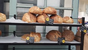Fresh bread at The Depot Bakery in Sheffield