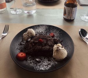 Vegan brownie   at TERRA in Funchal