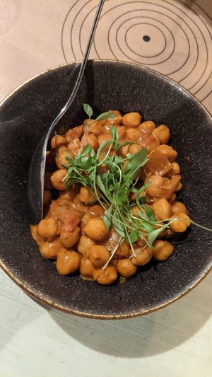 Vegan Tikka Masala with chickpeas and rice   at TERRA in Funchal