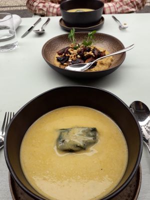 Pumpkin soup at TERRA in Funchal