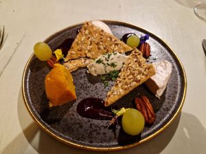 Selection of vegan cheeses at TERRA in Funchal