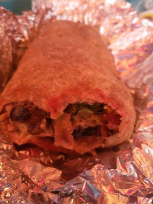 Portabello mushroom burrito 🌯 at Burrito Box in New York City