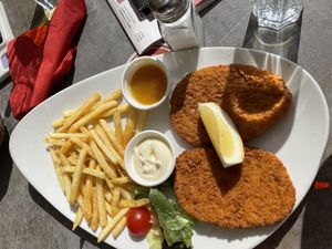 Vegan schnitzel   at Café Extrablatt in Moers