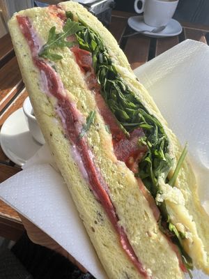 Tramezzino con bresaola vegana  at Arcadia Caffe in Pisa