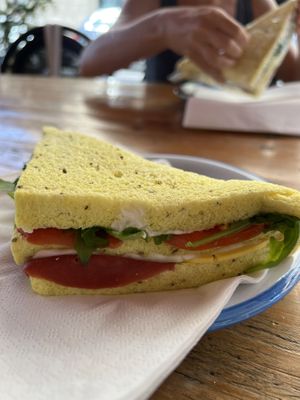 Tramezzino con bresaola vegana  at Arcadia Caffe in Pisa