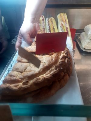 Nice pie with pies and other veggies (vegan) at Arcadia Caffe in Pisa