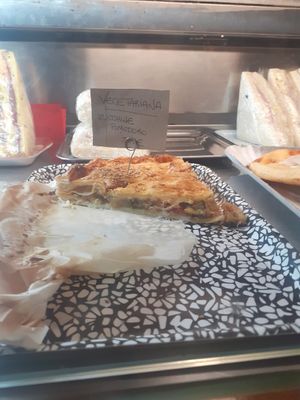 Vegetarian pie at Arcadia Caffe in Pisa