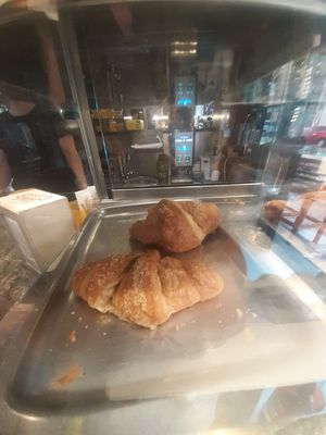 Croissants and another pastry (vegan) at Arcadia Caffe in Pisa