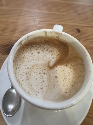 Cappuccino d’avena   at Arcadia Caffe in Pisa