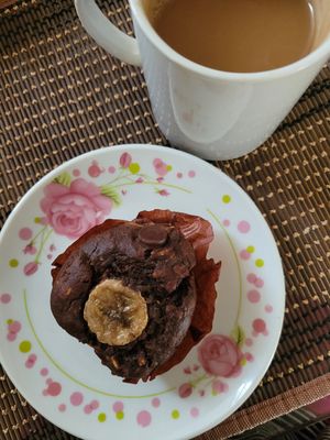 muffin de chocolate y banano at Supanta in Lima