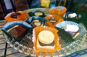 Bite-size cookies at Supanta in Lima