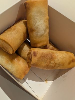 Veg spring rolls at Simply Asia - Garden Route in Western Cape