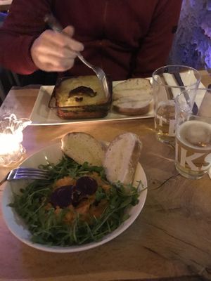 French "brandade" with seaweed and pumpkin Parmentier   at Balthazar in Malmo