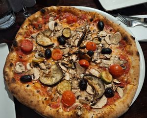 Bianco Light vegan pizza at Bianco's in St Julians