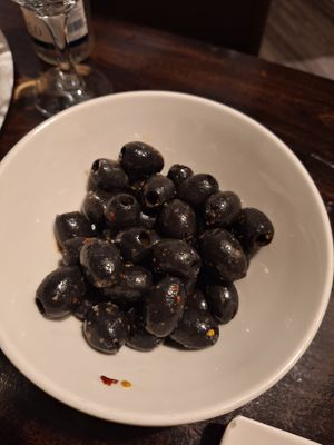Side of olives at Bianco's in St Julians