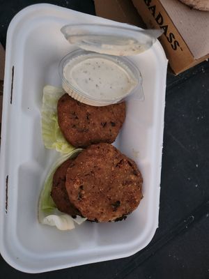 Chickpea Croquettes at Badass Burgers in St Julians