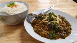 Bhindi Masala at Indian Food Junkiz in Launceston