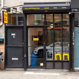  at A. T. M. Vegan Deli in Brooklyn