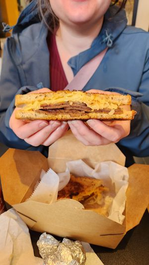 Reuben #Veganuary at A. T. M. Vegan Deli in Brooklyn
