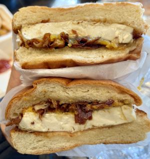 B.E.C. Sandwich  at A. T. M. Vegan Deli in Brooklyn