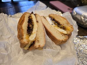The best BEC at A. T. M. Vegan Deli in Brooklyn