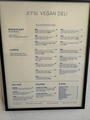   at A. T. M. Vegan Deli in Brooklyn