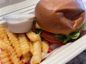 ruth bader gins burger   at The Radical Beet in San Diego