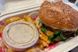 radical burger   at The Radical Beet in San Diego