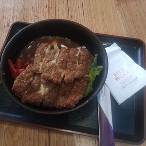 Vegan katsu curry bowl at Rice Workshop in Melbourne