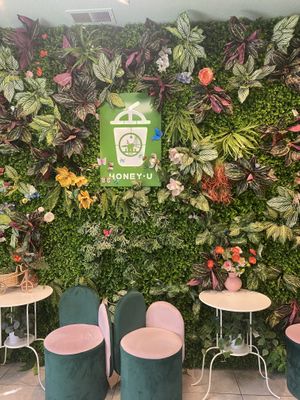 Interior Seating Area w/Signage  at Honey.U in San Leandro