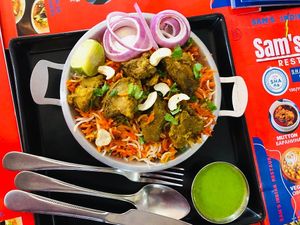 sam's Indian restaurant Kamala Phuket Thailand , serving the top-notch Indian vegetarian dishes. at Sam's Indian Restaurant in Phuket