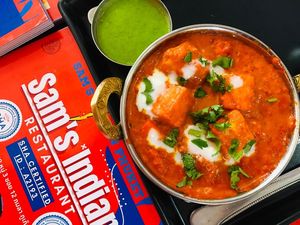 sam's Indian restaurant Kamala Phuket Thailand , serving the top-notch Indian vegetarian dishes. at Sam's Indian Restaurant in Phuket