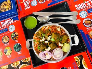 sam's Indian restaurant Kamala Phuket Thailand , serving the top-notch Indian vegetarian dishes. at Sam's Indian Restaurant in Phuket