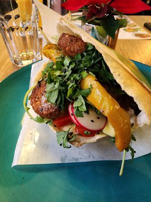 Falafel pita at Green Way - Food For Life in Sopot