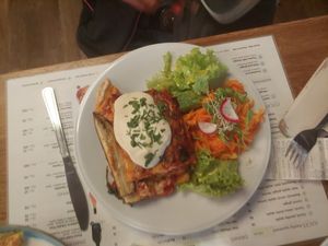 Vegan lasagne at Green Way - Food For Life in Sopot
