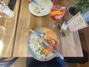 Indian kofta
Gluten free dish
Cheese meatballs in aromatic Indian tomato-cream sauce, salads, whole-grain rice or buckwheat. at Green Way - Food For Life in Sopot