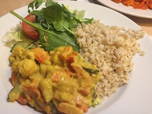 Curry de légumes  at Green Way - Food For Life in Sopot