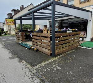 Exterior and outdoor seating area at Istanbul Grill in Dortmund
