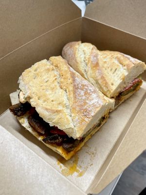 Peruvian sandwich full of yum!  at Vikings Bakehouse in Ipswich