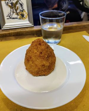 Arancina at Animo Cucina Naturale in Brescia