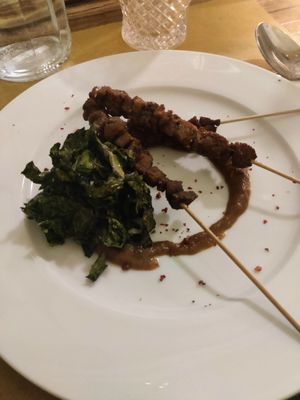 Arrosticini at Animo Cucina Naturale in Brescia