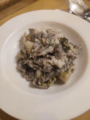 Pizzoccheri at Animo Cucina Naturale in Brescia