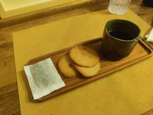 Tegole e caffè valdostano at Animo Cucina Naturale in Brescia