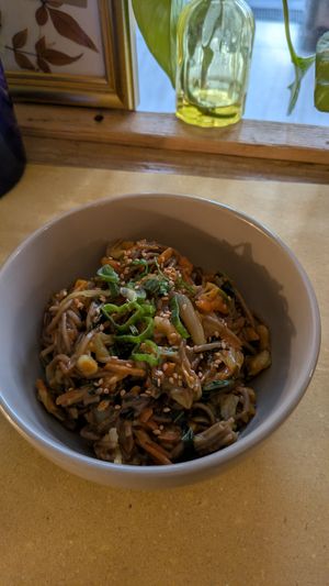 Yakisoba at Animo Cucina Naturale in Brescia