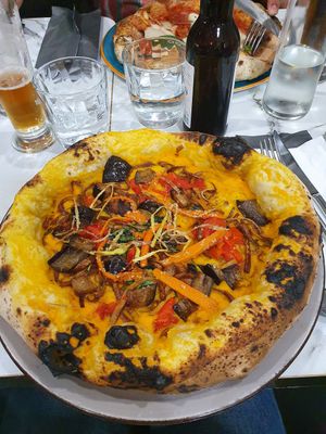 Pizza vegana at Biga in Milan